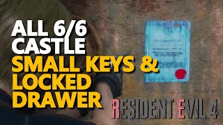 All Castle Small Keys Locked Drawer RE4 Remake