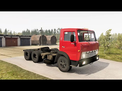BeamNG.drive - KAMAZ 5410 1976 - Car Show Test Drive Crash .