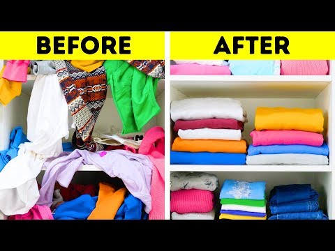 20 טיפים לקיפול בגדים פשוט שעוזר לחסוך מקום בארון