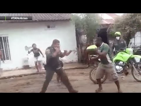 Police and civilians exchanged blows in San Juan de Urabá - Teleantioquia News
