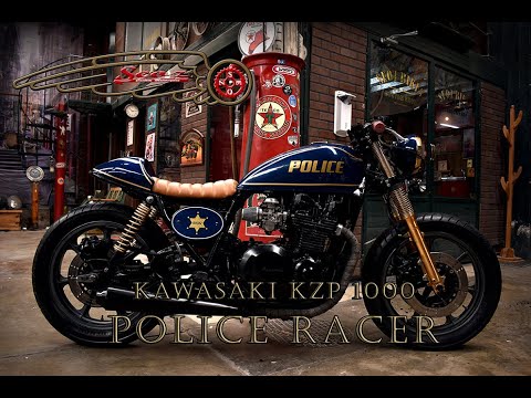 KAWASAKI KZP 1000 Police Racer. Cafe Racer Custom Motorcycle