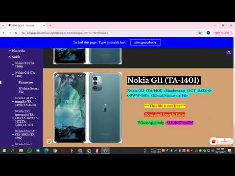 Nokia G11_(TA-1401)_(Shadowcat)_{SCT_353Z-0-00WW-B01}_Official Firmware File # #firmware #flash