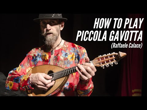 Carlo Aonzo teaches Piccola Gavotta by Raffaele Calace, solo classical mandolin repertoire