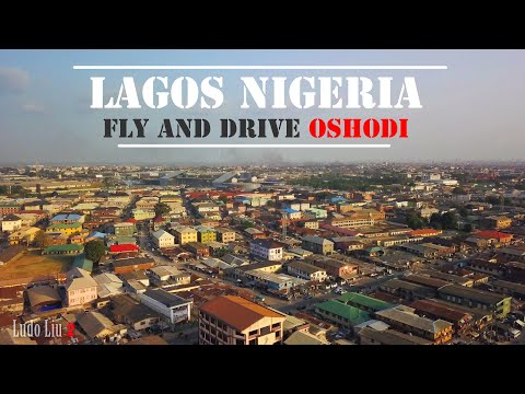 LAGOS Nigeria 2020 - OSHODI Fly and Drive - 4k ultra hd