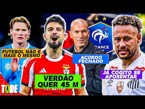 "FUTEBOL TEM MUITA FRESCURA" l NEYMAR COGITA APOSENTAR l ZIDANE NA FRANÇA l FLACO NO BENFICA
