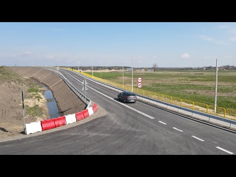 Drivers are already driving on the Bełchatów-Kamieńsk viaduct over the A1 road under construction