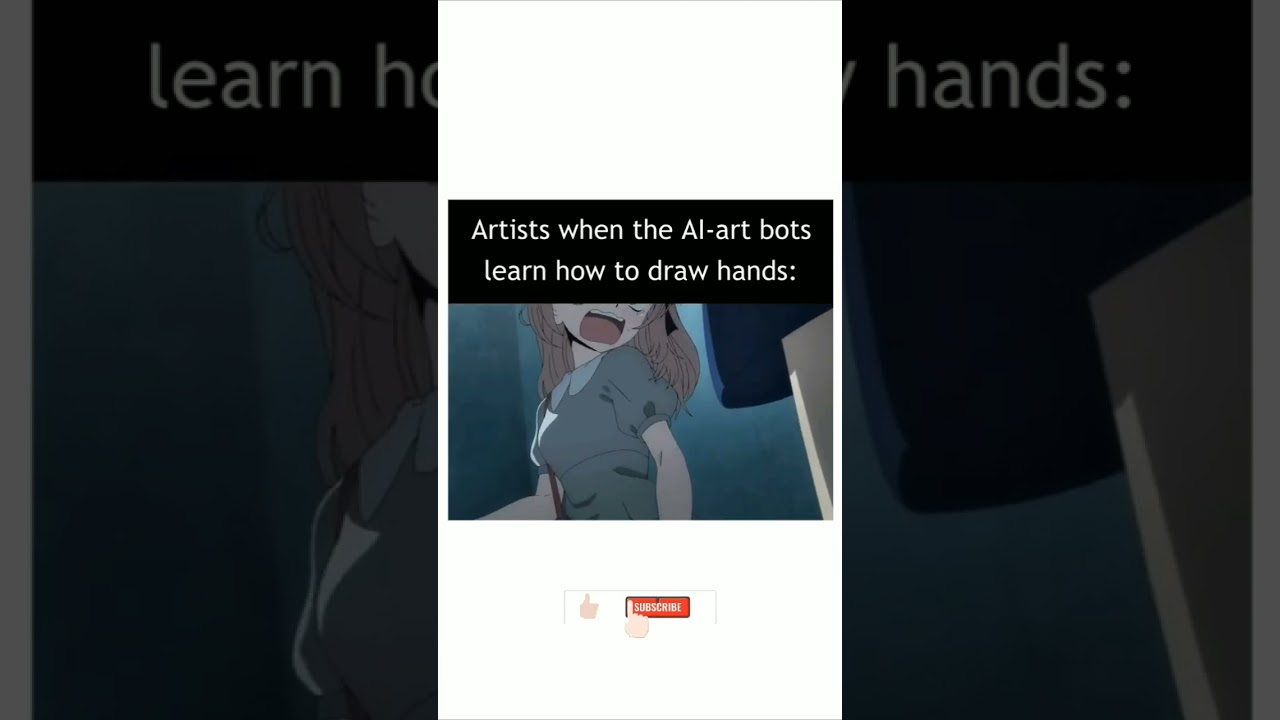 Artist when AI bots learn to draw hands #shorts