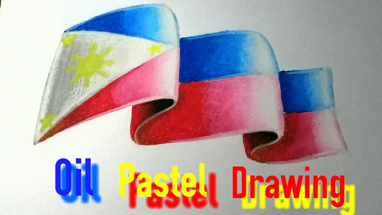 How to Draw 3d Philippine Flag for Buwan ng wika Poster Making