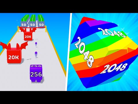 ⭐Tiktok Games Jelly Shooter x Bounce Merge 2048 Join Numbers  All Levels Satisfying Mobile Game