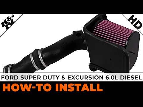 Ford Super Duty & Excursion 6.0L Diesel [#57-2546-1] Air Intake Installation
