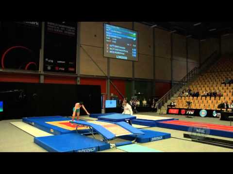 ZALOMIN Mikhail (RUS) - 2015 Trampoline Worlds - Qualification Double Mini Routine 1