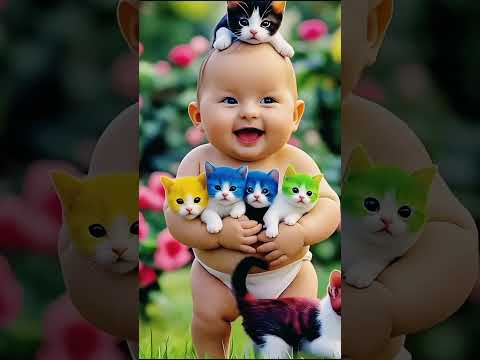 Cat Lover Video😹 | Fun With Cat| Fun With Baby And Cats😹|#ytshortvideos| 😹|