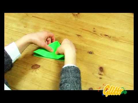 Frosch falten aus Papier - Origami