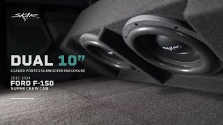 Skar Audio Dual 10 Ported Subwoofer Enclosure for 2015-2024 Ford F-150 Super Crew Cab Models