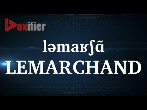 How to Pronunce Lemarchand in French - Voxifier.com