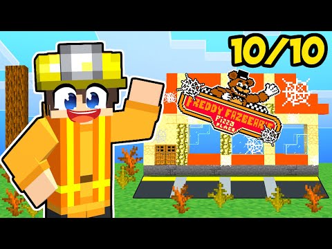 Insane Minecraft Build: Rebuilding FNAF Pizzeria!