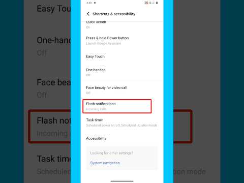 Vivo t3 5g incoming call flashlight setting #shorts #vivot35g
