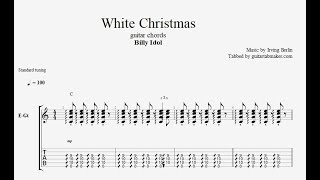 Billy Idol - White Christmas TAB - electric guitar chords - PDF - Guitar Pro