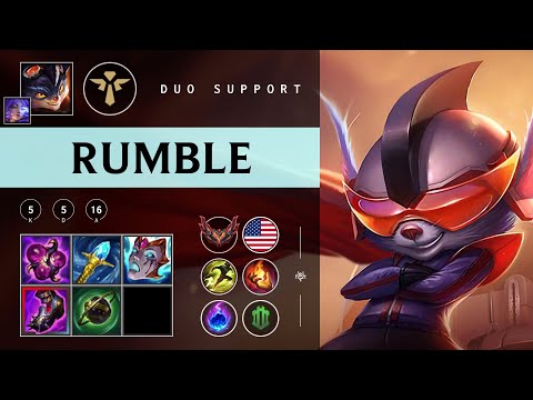Rumble Support vs Leona - NA Grandmaster Patch 25.23