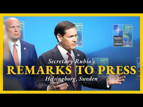 Secretary Rubio remarks to the press in Sweden
