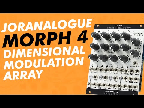 Joranalogue MORPH 4 “Dimensional Modulation Array” // a Eurorack morphing mixing modulating VCA hub