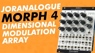 Video thumbnail for Joranalogue MORPH 4 “Dimensional Modulation Array” // a Eurorack morphing mixing modulating VCA hub by DivKid