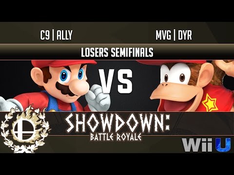 Showdown Battle Royale LOSERS SEMIS - C9 | Ally (Mario) vs MVG | dyr (Diddy Kong)