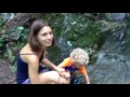 Breastfeeding On A Mountain Hiking Trail