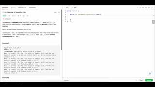 YouTube video 'LeetCode Problem 2748: Number of Beautiful Pairs'