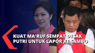 Download lagu Catatan Kesaksian Kuat Ma'ruf, Sempat Desak Putri Agar Lapor Sambo Pasca Pertemuan Yosua dan Putri! mp3