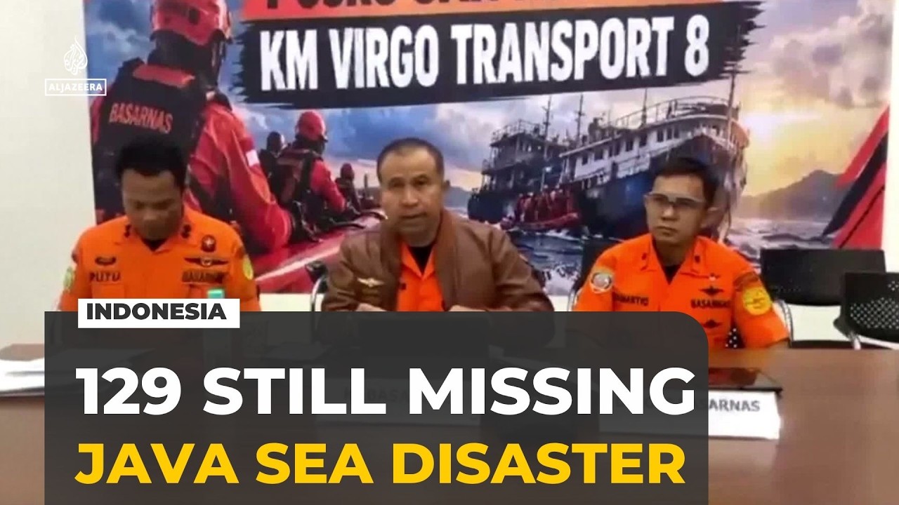 Indonesia ferry disaster: Search continues for 129 missing in Java Sea