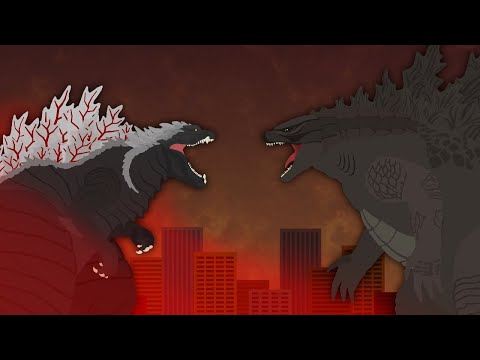 Godzilla Ultima vs Legendary Godzilla  |  EPIC BATTLE  |  Singular Point vs MonsterVerse Animation