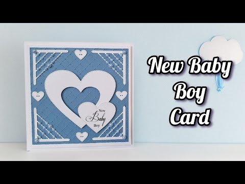 New Baby Boy Card • Beautifully Beaded Collection 