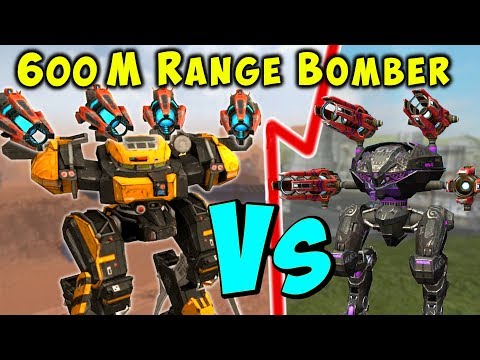 Dragoon BEHEMOTH VS Hussar LEECH Mk2 600m Range War Robots Gameplay Live WR