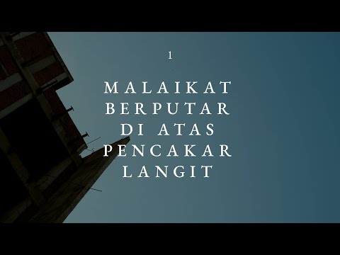Miniatura de Malaikat Berputar di Atas Pencakar Langit