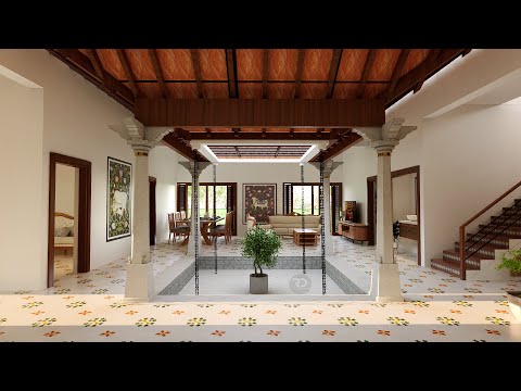 MANDUVA HOME | Traditional | Home Tour | D5Render | Riddha Designs | Courtyard | 4K | 3d Animation