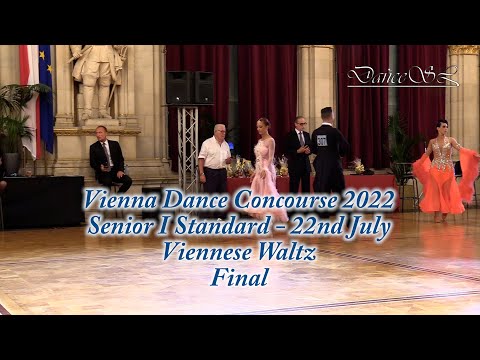 Vienna Dance Concourse 2022 - Senior I Standard Viennese Waltz WDSF - Final - 22 July 2022