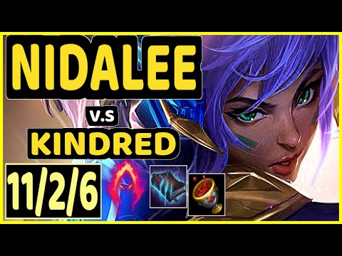 SEVENARMY (NIDALEE) vs KINDRED - 11/2/6 KDA JUNGLE GAMEPLAY - EUW Ranked GRANDMASTER