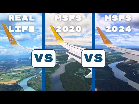 MSFS 2020 VS MSFS 2024 VS Real Life! Landing in Lyon, France