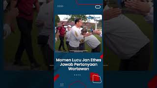 Tingkah Lucu Jan Ethes Ikut Dampingi Presiden Jokowi saat Jalan Santai NU, Jawab Pertanyaan Wartawan