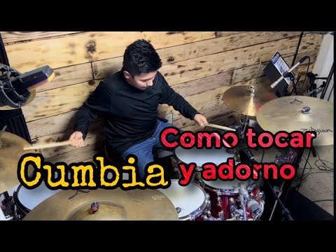 Como tocar Cumbia en la batería - how play Cumbia