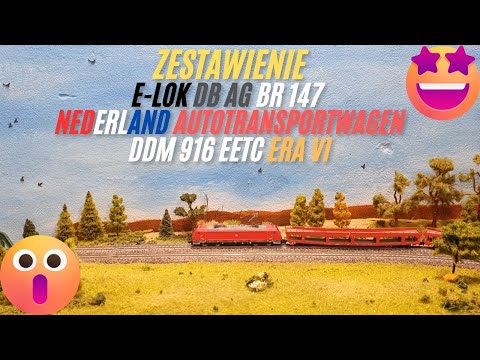 E-Lok DB AG BR147 + AutoTransportWagen + NL DDM 916 EETC era VI + Listing 05 + WoW😃😃😃
