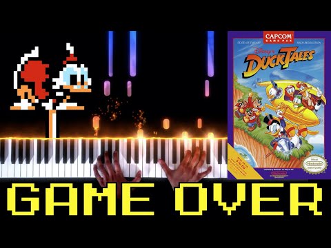 DuckTales (NES) - Game Over - Piano|Synthesia Video