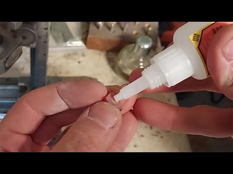 Dopping a gemstone with Super Glue - Faceting Lesson 4