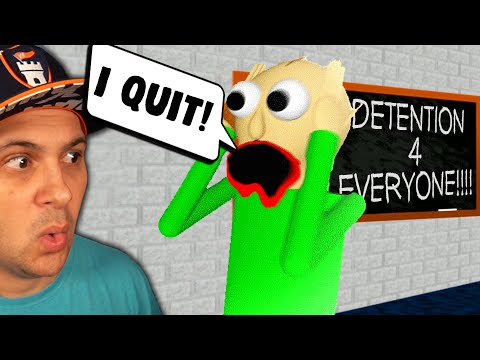 BALDI QUIT…