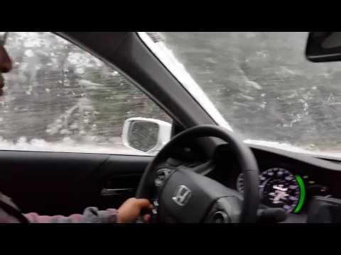 Driving Mt. Shasta in snow
