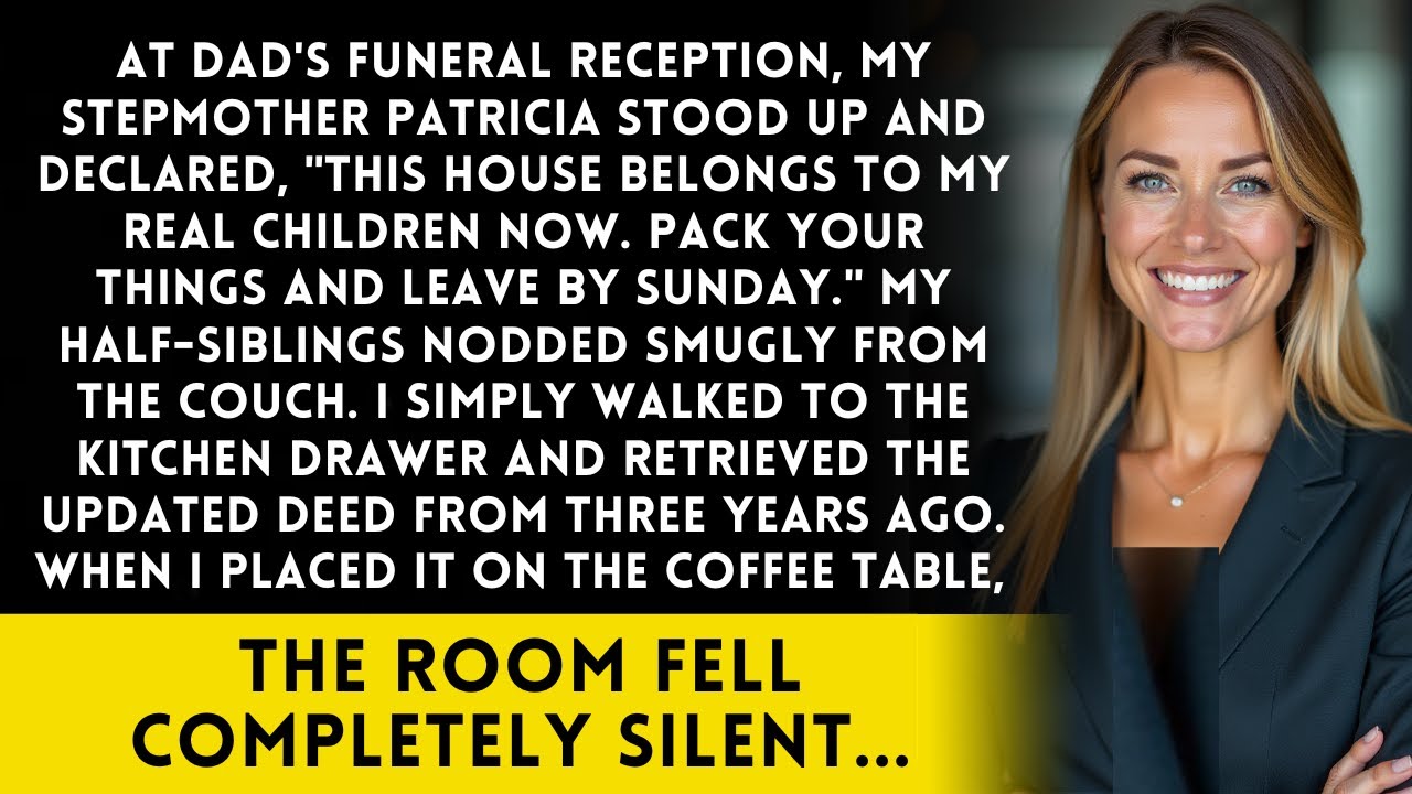 My Stepmother Announced 'The House Goes To My Real Children'—Then I Showed Her The Property Deed