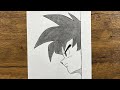 How To Draw Goku Easy Using Just A Pencil Step By Step