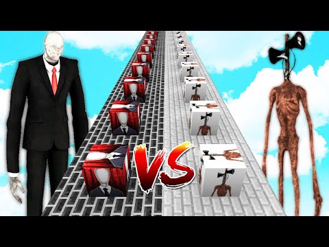 SİREN KAFA ŞANS BLOK VS SLENDERMAN ŞANS BLOK - Minecraft