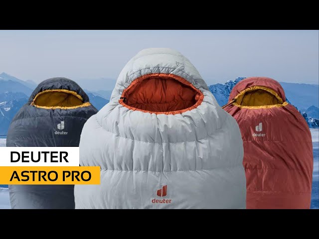 Видео Спальник Deuter Astro Pro 400 левый (tin-paprika)